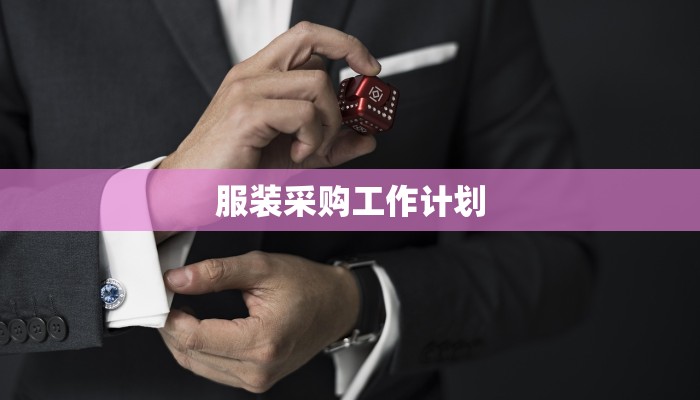 服装采购工作计划